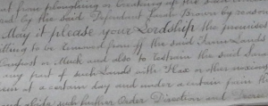 Chancery document